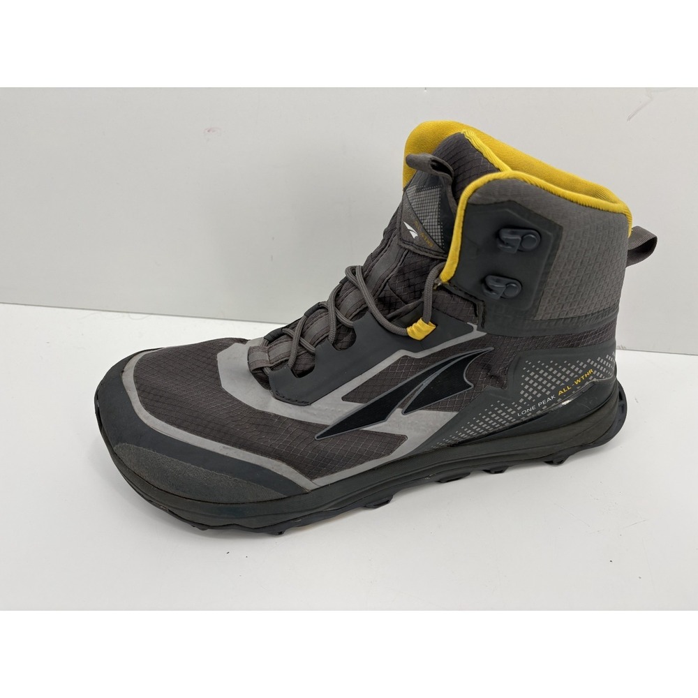 Altra Lone Peak All-Weather AL0A4VQH270 Men's Hiking Boots Gray Yellow, 11.5